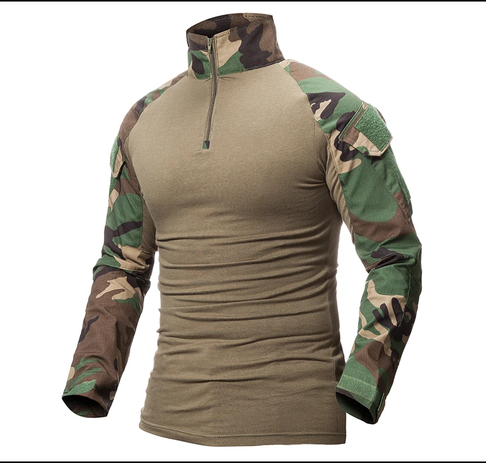 Камуфляжная армейская Военная Футболка мужская US RU Soldiers Combat Tactical футболка Force Multicam Soldier Camo с длинным рукавом футболки