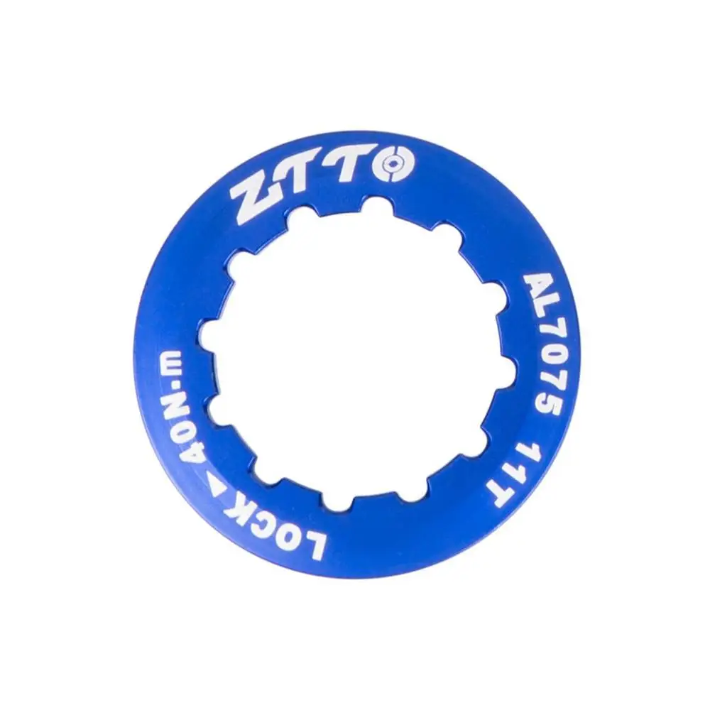 Универсальный ультра легкий алюминиевый сплав MTB Горный шоссейный велосипед кассета крышка замок Кольцо Скорость свободного хода крышка 11 Т 5 цветов - Цвет: blue