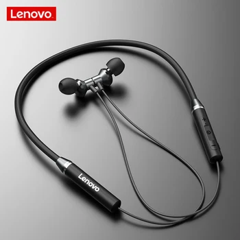 

Lenovo HE05 Earphone Wireless Bluetooth5.0 Headset Magnetic Neckband Earphones IPX5 Waterproof Sport Earbud with Noise Mic