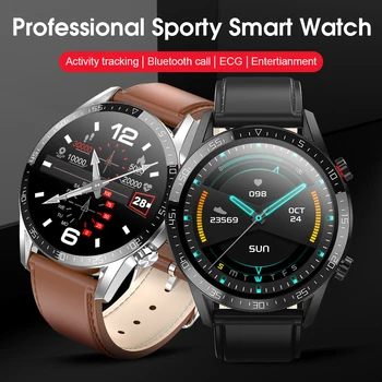 

L13 Smart Watch Bluetooth Call ECG PPG Heart Rate Fitness Tracker Blood Pressure IP68 Waterproof Smartwatch for IOS Android Pho