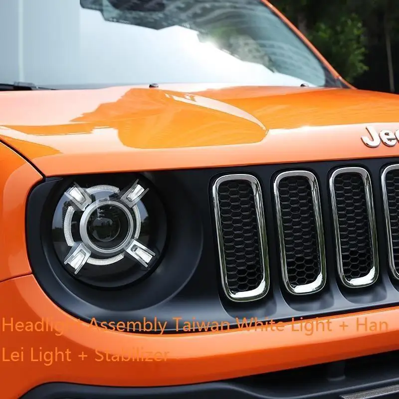 Number 12 Боковой сигнал поворота наружный Luces Para Auto Assessoires Drl светодиодные ходовые огни автомобиля Освещение Фары 17 18 для JEEP Renegade - Цвет: Number 12