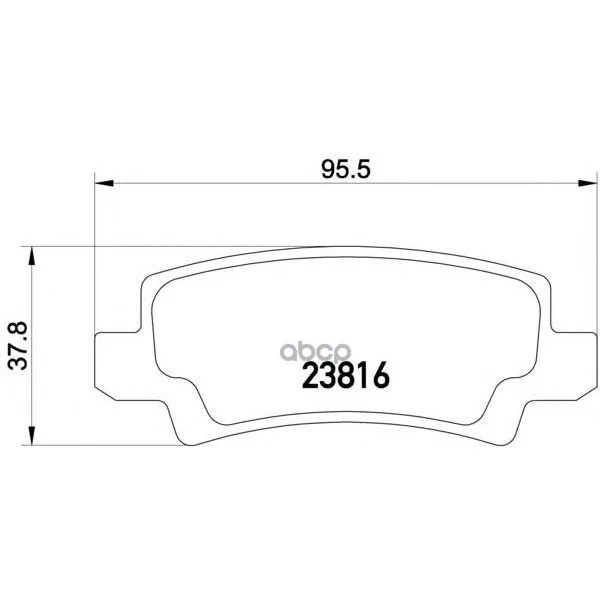 Колодки Тормозные Дисковые Задн Toyota: Corolla 00-02, Corolla 02-, Corolla Седан 02- Textar арт. 2381601