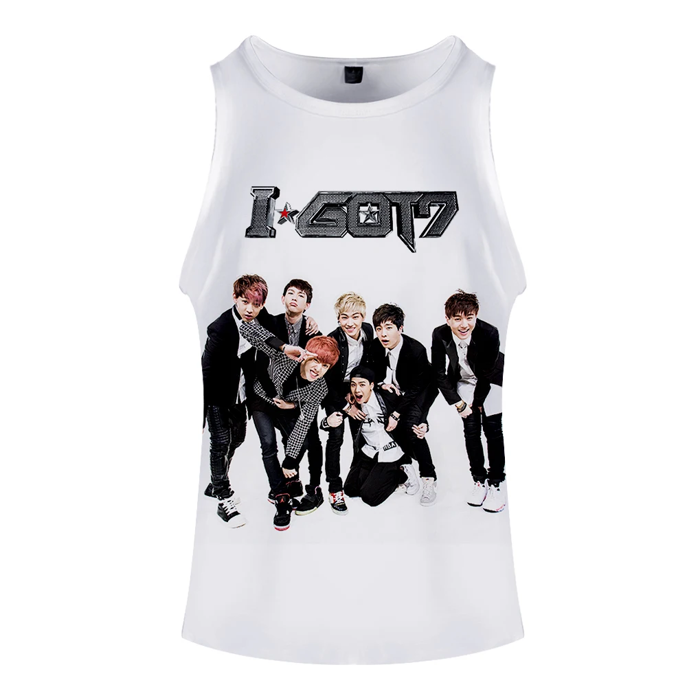 GOT7-3D, harajuku, Спортивная майка без рукавов для тренировок, майка, Мужская одежда для фитнеса или бодибилдинга, мужской спортивный жилет, мужские майки