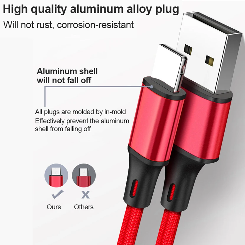 JIANERZHI 3 в 1 type C 8Pin Micro USB кабель для iPhone 11 8X7 6 6S Plus samsung Nokia USB кабели быстрой зарядки шнур