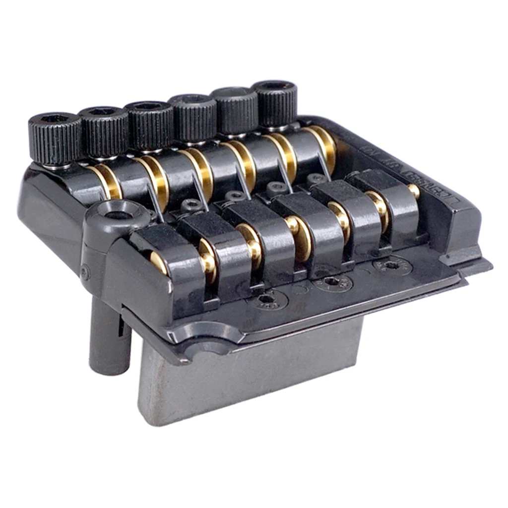 Set of 6 String Guitar Tremolo Bridge Tailpiece for Headless Electric Guitar Parts