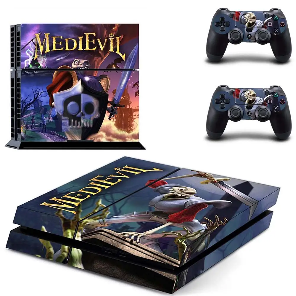 Стикер s MediEvil наклейка для PS4 PS 4 виниловые наклейки для игровой станции 4 Pegatinas Adesivo для консоли playstation 4 и 2 контроллера