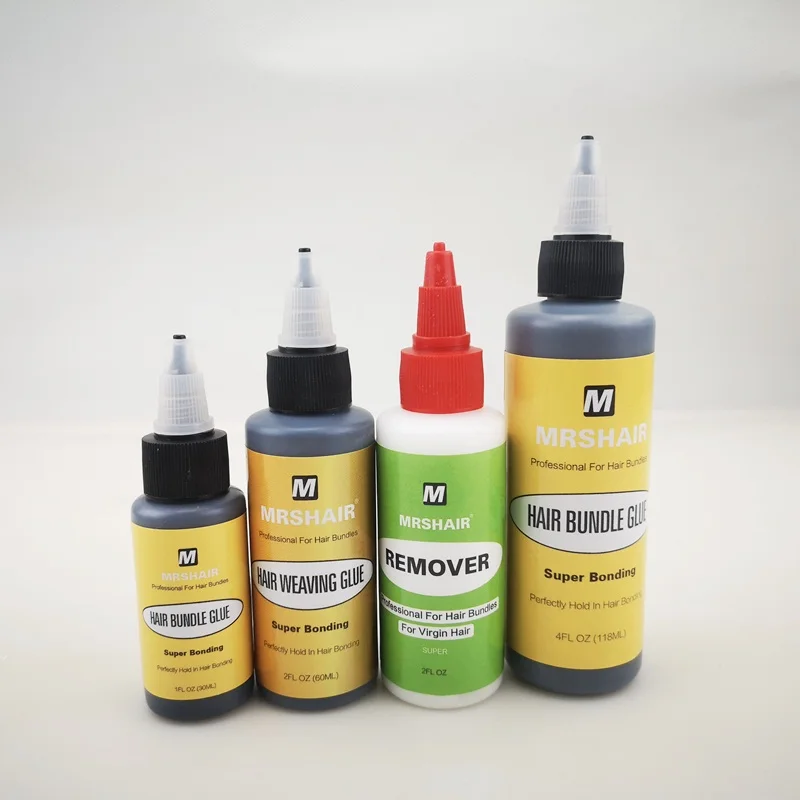 

1 Bottle 1/2/4oz Hair Bonding Glue Super Bonding Liquid Glue for Weaving Weft Wig Hair Extensions Professional Salon Hair Tools