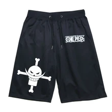 ONE PIECE Luffy летние высококачественные спортивные штаны с принтом Эдварда Ньюгейта пляжные брюки Модные Повседневные Дышащие штаны для бега