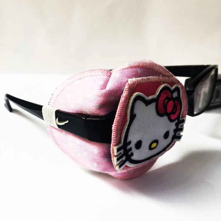 

Adorkable KT Weak Sight Cartoon Monocular Correction Children Full Cover Slimming Cartoon L Eye Patch Handmade Pure Cotton Thin