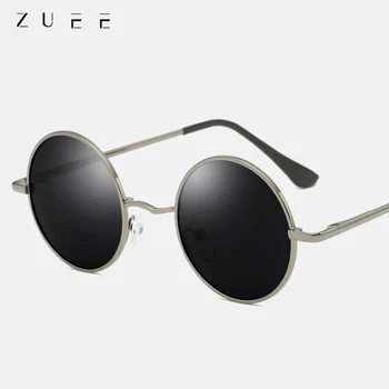 

ZUEE Retro Punk Polarized Sunglasses Men/Women Brand Designer Outdoor Driving Round Metal Frame High Quality Sun Glasses UV400