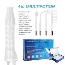 

Portable High Frequency Facial Microcurrent Face Lift Machine Electrode Spot Acne Remover Skin Care Cavitation Wand Face Care