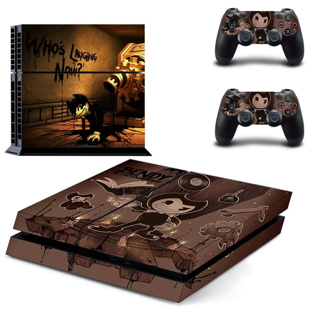 Bendy и чернильная машинка стикер s Наклейка для PS4 PS 4 Play станция Adesivo консоли playstation 2