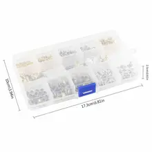 

180 Pcs Double Cap Rivets Studs Round Rivet for DIY Leather Craft Bag Belt Clothing Garment Shoes Pet Collar Fixing Tools