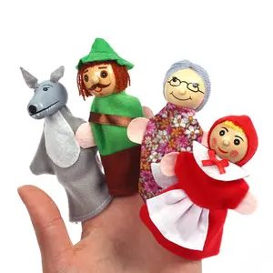 Детские куклы на пальцы, с изображением замка русалки, принцессы, мультяшных театров, ролевых игр, обучающие игрушки для детей, подарки