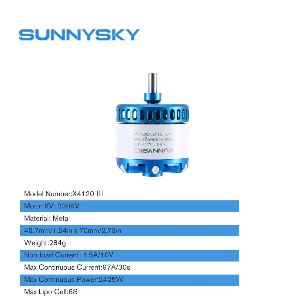 SUNNYSKY X4120 III 230KV/260KV бесщеточный двигатель для неподвижного крыла 3D RC Дрон Вертолет Самолет Запчасти Аксессуары
