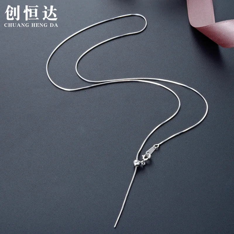 

Korean-style Hot Selling Electricity Supplier Accessories S925 Sterling Silver Necklace Women's Choker Fashion Popular Ornament