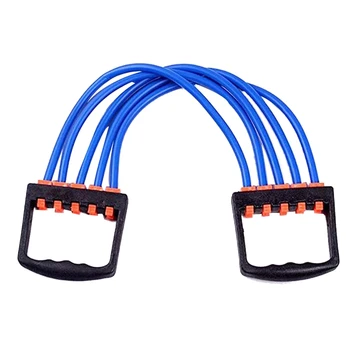 

Chest Expander Resistance Band 5 Detachable TPE Fitness Tubes with Adjustable Pull Force, Suitable for Home Gym Muscle Training