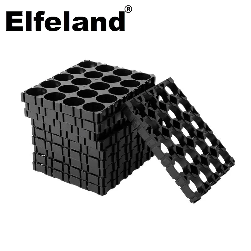 Elfeland 10*18650 4*5 battery, battery separator, radiant shell, plastic bracket, thermal bracket, black bracket, direct transpo afbeelding