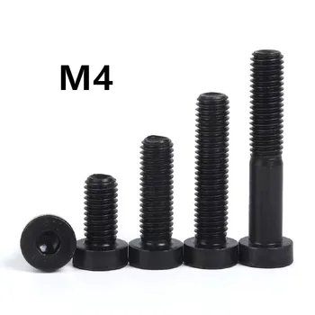 

20PCS DIN7984 M4x6/8/10/12mm Steel with black hex socket thin short cap head screw