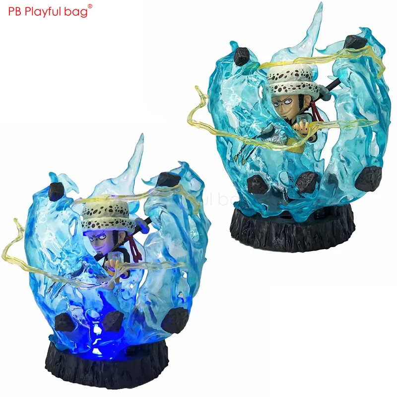 22,5 см одна деталь Trafalgar Law фигурка ПВХ Модель экшн фигурка героя из японского аниме светящиеся коллекционные игрушки украшение комнаты HE32