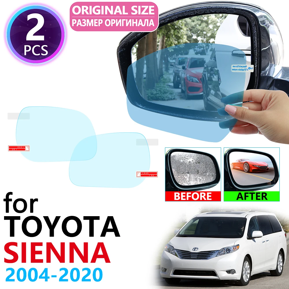 for Toyota Sienna 20 30 XL20 XL30 2004~2019 Full Cover Rearview Mirror Anti-Fog Films Rainproof Anti Fog Film Car Accessories | Автомобили