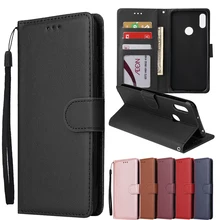 Para huawei honor 8c 8x 8a caso clássico cor sólida simples carteira flip capa de couro para fundas honra 8a casos huawei honra 8x 8 x