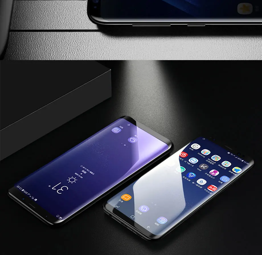 300D полностью изогнутое закаленное стекло для samsung Galaxy S9 S8 Plus Note 9 8 Защита экрана для samsung S7 Edge S9 защитная пленка