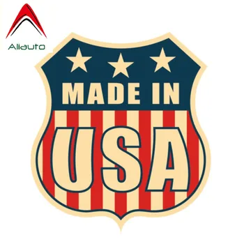 

Aliauto Creative Made In USA Decal Flag Car Sticker Automobile Motorcycles Decoration Accessories for Nissan Suzuki,16cm*14cm