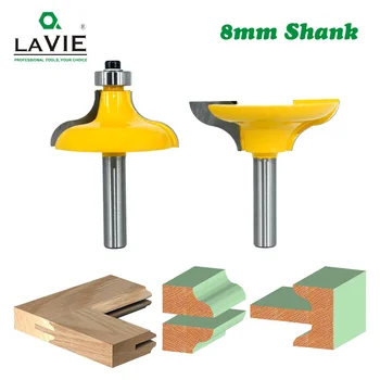 

LAVIE 2pcs 8mm Shank Entry Door for Long Tenons Router Bit woodworking cutter bits Tenon Cutter for Woodworking Tool MC02068