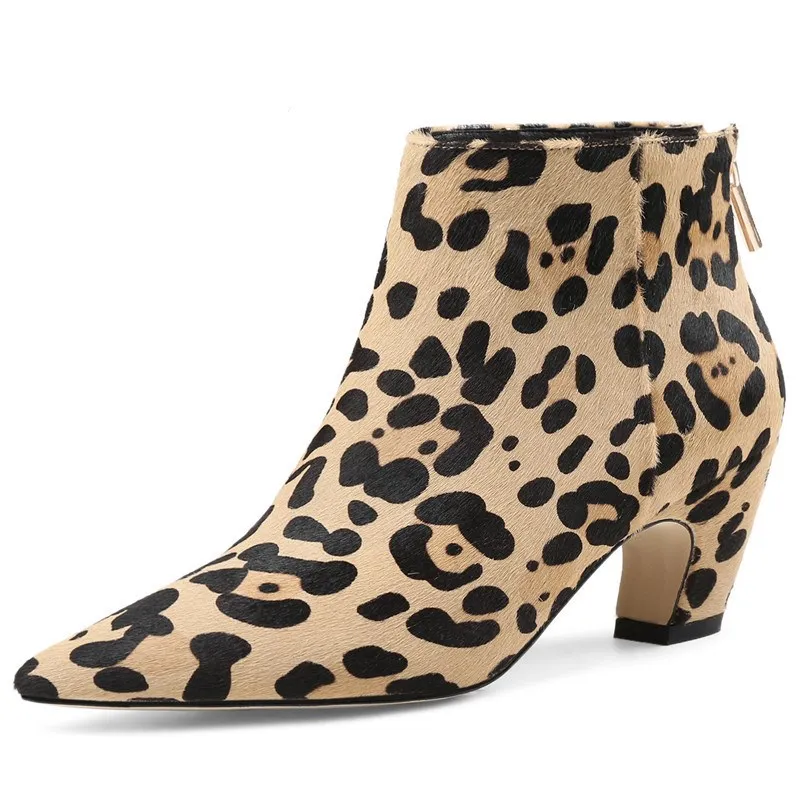 

Stylesowner 2020 NEW Style Fashion Women Ankle Boots Pointed Head Woman Ladies Boots Horsehair Party Prom Pumps Quality Shoes