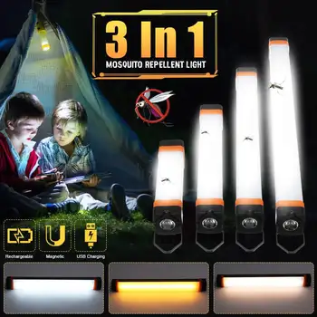 

2W/3.5W/5.5W/7.5W Travel USB Charging Portable Power Bank Flashlight 3 modes LED Tent Camping Hiking Lantern Car Warning Light