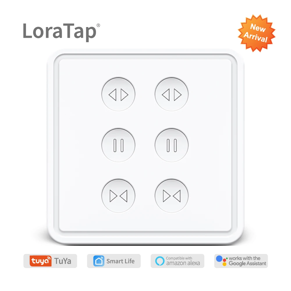 Tuya Smart Life WiFi Double Curtain Blind Switch for Roller Shutter Electric motor Google Home Alexa Echo Voice Control DIY Home