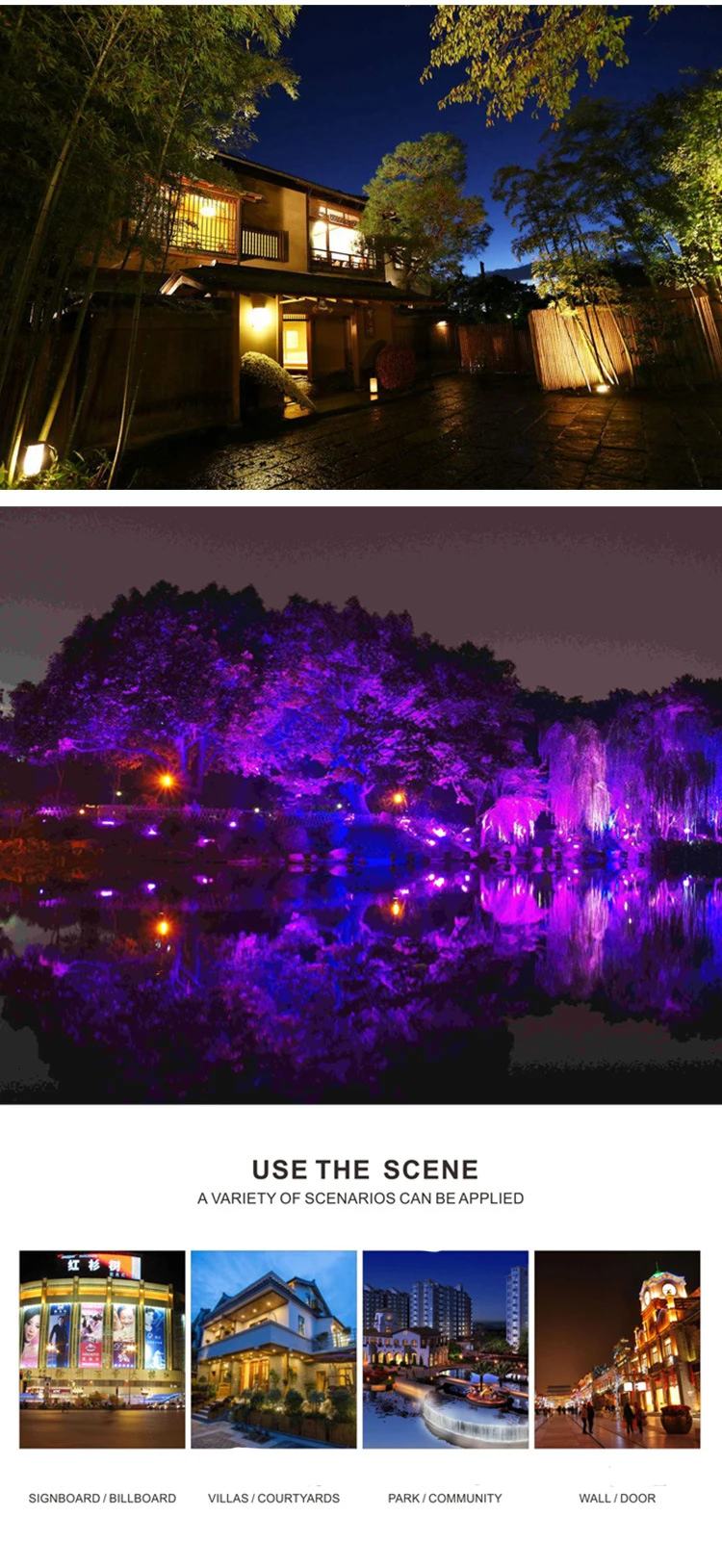 6PCS 50W 100W LED Solar Flood Light RGB Colorful Outdoor Floodlights Garden Wall Solar Powered LED Flood Light Remote Controller