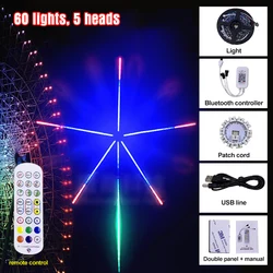Lanterne LED contrôle du son, couleur magique, feux d'artifice, lumière d'ambiance musicale, nouvelle couleur pour fête de noël, essentielle, offre spéciale 