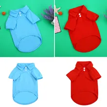 Плюшевый медведь для домашних собак Щенок поло футболки костюм одежда наряд пальто Топы