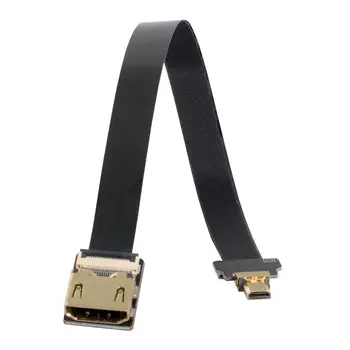 

Micro HDMI Male to CYFPV HDMI Female Extension FPC Flat Cable 1080P for FPV HDTV Multicopter Aerial Photography