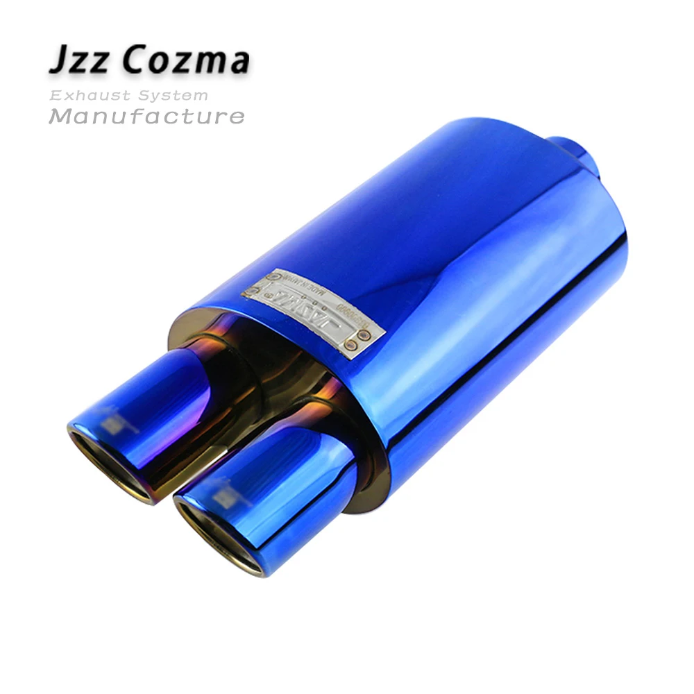 JZZ Универсальный 2," Автомобильный переход Двойные наконечники фиолетовый выхлопные наконечники гоночный глушитель для авто отличный спортивный звук
