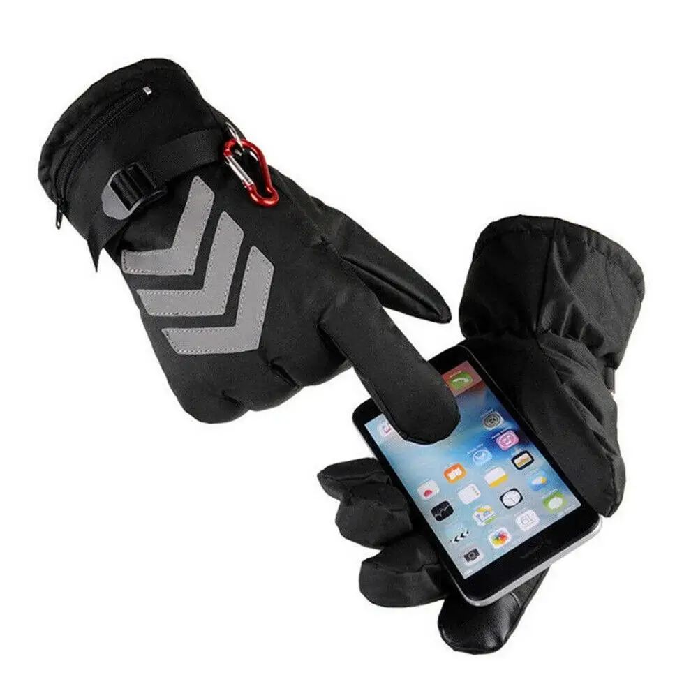 Перчатки с электрическим подогревом зимние руки теплые водонепроницаемые термальные мотоциклетные лыжные перчатки для велоспорта#3b14