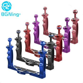 

Diving Handle Tray Bracket Mount Portable Dual Handheld SLR Cage Frame Holder for Sony for Canon for Nikon for Olympus Cameras