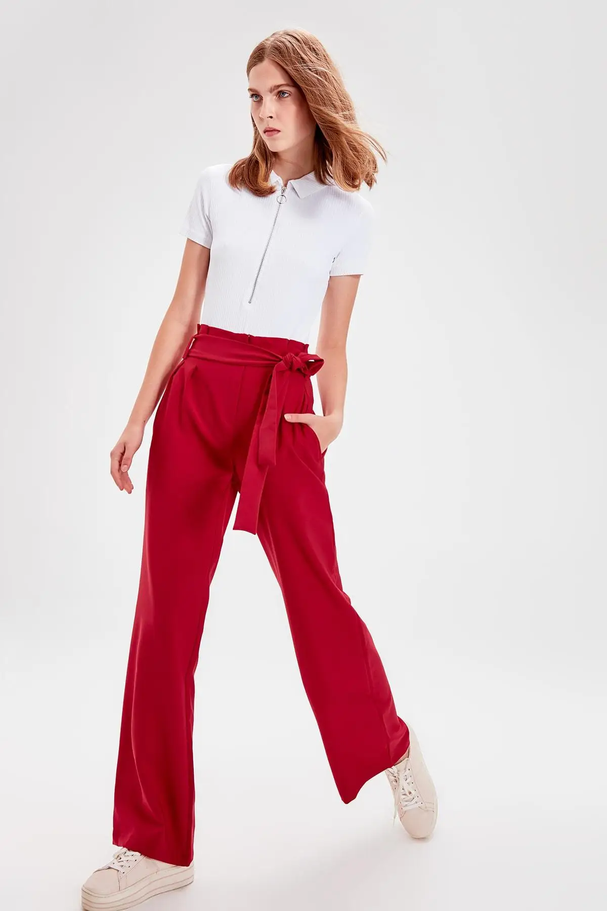 

Trendyol Fuchsia Binding Detaylı Pants TWOAW20PL0147