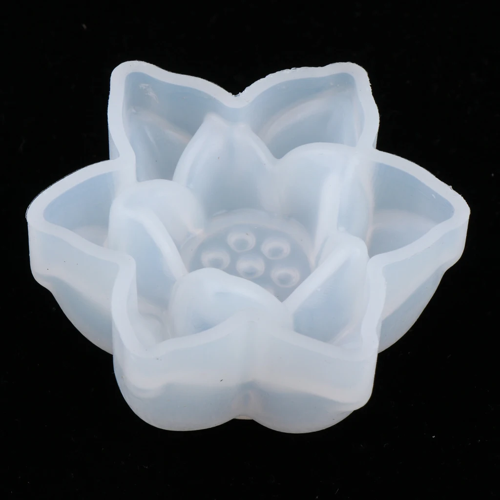 DIY 3D Lotus Flower Silicone Mold Fondant Cake Decorating Chocolate Sugarcraft Mould Resin Jewelry Making Ornament Craft Molds