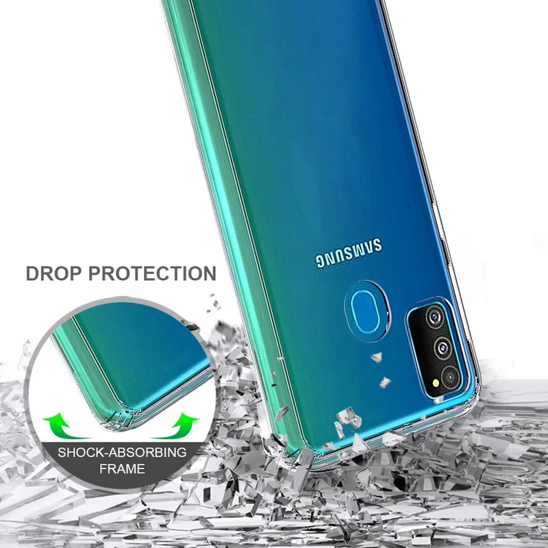 Для samsung M30S чехол Кристальный Гибридный Бампер прозрачная твердая акриловая задняя крышка для samsung Galaxy M30S чехол для телефона s capa M 30 s M30 s