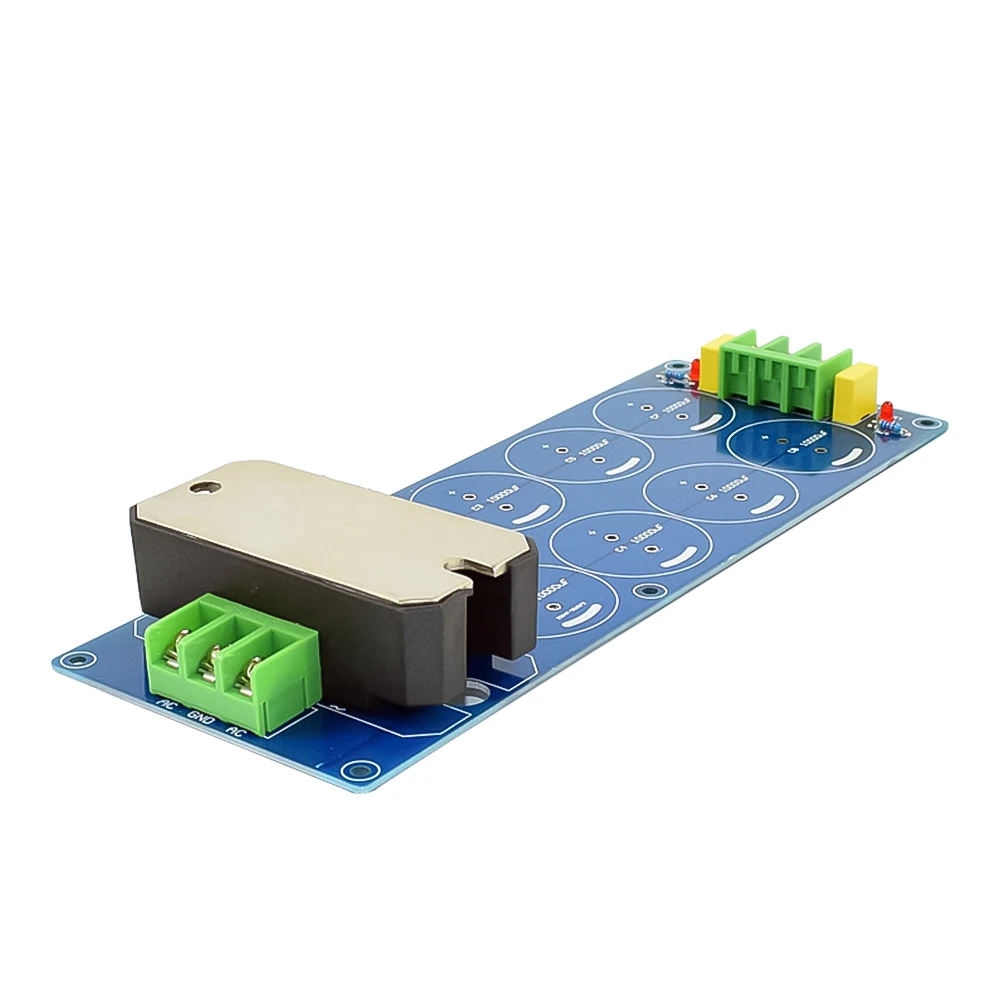 PCB Board AIYIMA выпрямителя фильтр двойной Питание аудио Плата выпрямителя 100A с алюминиевой крышкой, 50В, алюминиевая крышка, 63В 10000 мкФ высокий ток «сделай сам» для дома Театр - Цвет: PCB Board