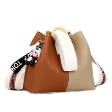 Женская сумка-мешок с пряжкой, модная кукольная сумка через плечо, сумка через плечо, Дизайнерские Сумочки разных цветов, сумки для мамы и ребенка