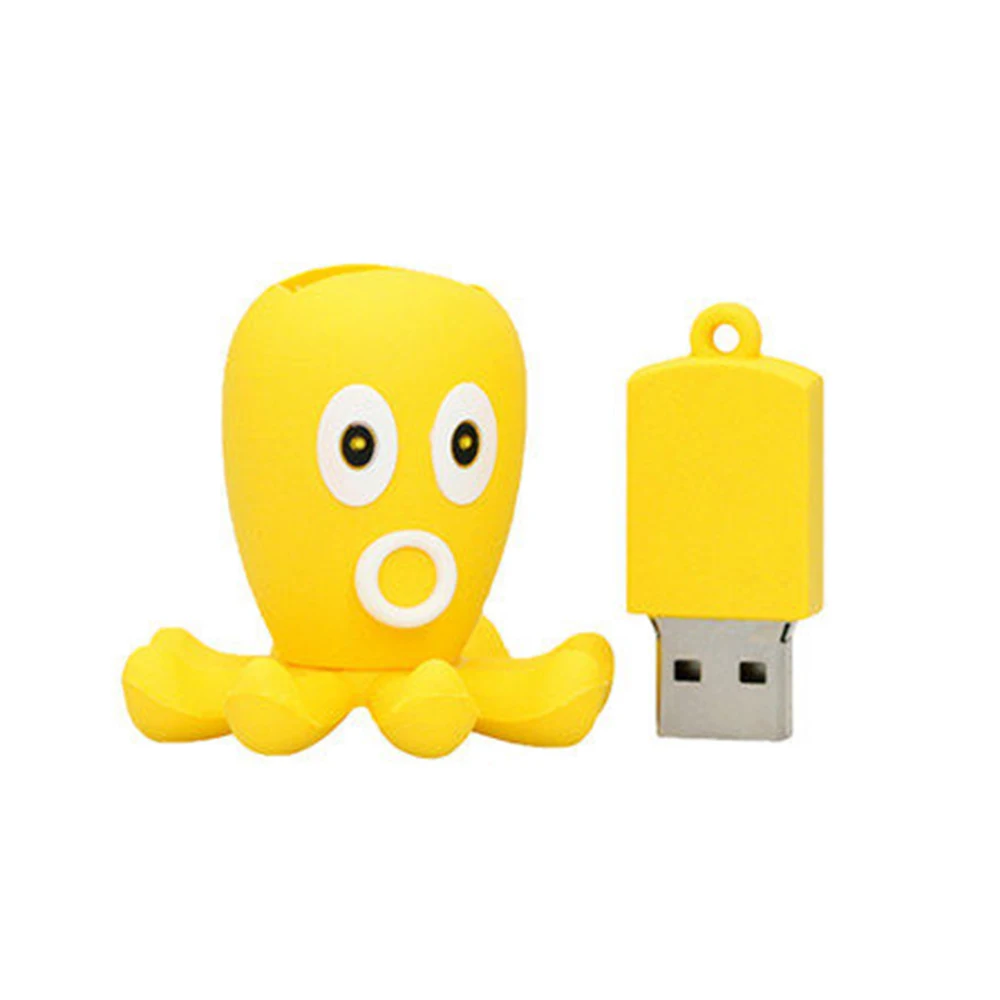 Usb флеш-накопитель с рисунком осьминога, 4 ГБ, 8 ГБ, 16 ГБ, 32 ГБ, 64 ГБ, 128 ГБ, 256 ГБ, USB 2,0, флеш-диск, карта памяти, флешка