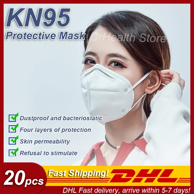 

N95 Mask Respirator Dust Protective Ffp2 KN95 Bacteria Proof Adult Anti Pm2.5 Influenza Breathing Dust proof KN95 N95 Face mask