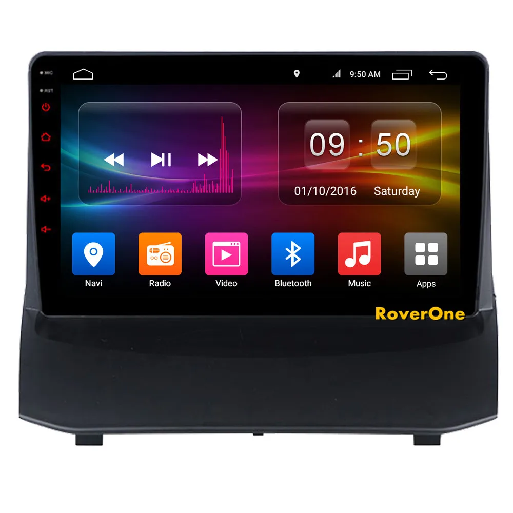 RoverOne Автомобильный мультимедийный плеер для Ford Fiesta 2009- Android 9,0 Авторадио Bluetooth Радио Стерео gps навигация DSP