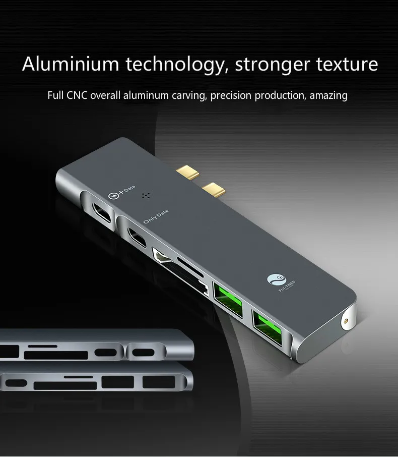 USB 3,0 концентратор Мульти USB разветвитель 3 USB3.0 порт с микро зарядкой для MacBook Pro 7 в 1 HDMI TF/SD PC Компьютерные аксессуары usb-хаб