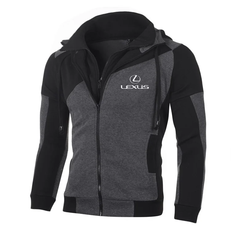 LEXUS Logo Men Sweatshirt Casual Jacket Coat Zipper Cotton LEXUS Hoodie Cardigan Hoodie Double Zipper Jacket Outerwear LEXUS Logo Men Sweatshirt Casual Jacket Coat Zipper Cotton LEXUS Hoodie Cardigan Hoodie Double Zipper Jacket Outerwear
