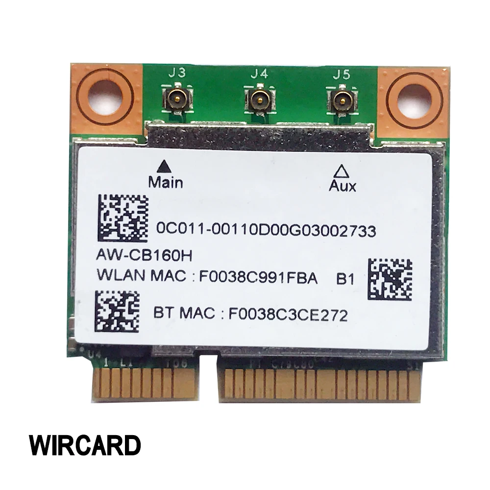 AW-CB160H BCM94360HMB 802.11AC 1300Mbps WIFI беспроводной BT 4 0 Mini PCI-E карта + 3 антенны IPEX4 | Компьютеры и